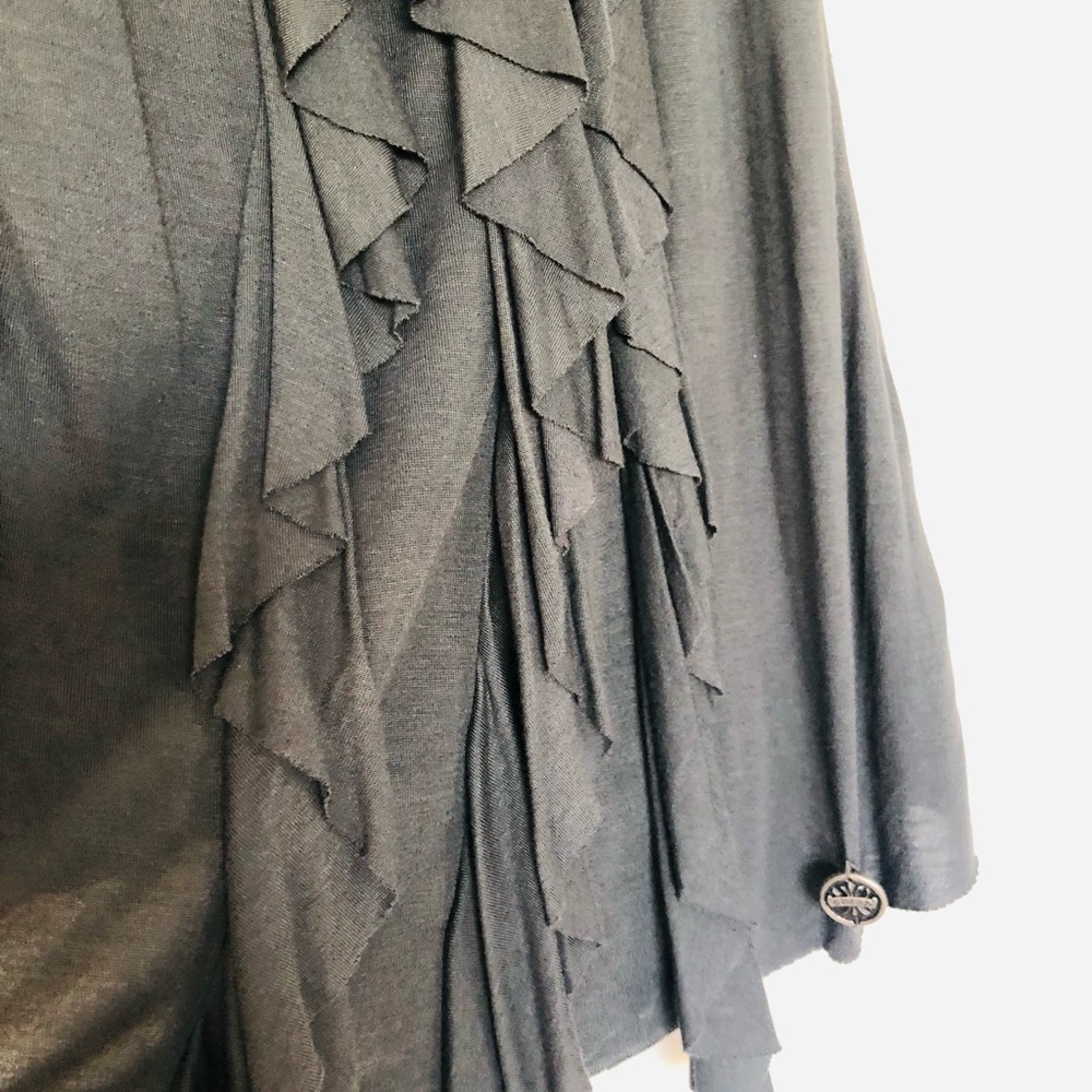 Guess Black Ruffle Tank Top - Picture 7 of 7
